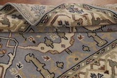 Oushak Oriental Accent Rug 4×6 Hand-knotted Wool Geometric Indian for Any Room