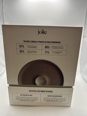 Jolie Filtered Showerhead Annual Pack w/4 Total Filter Refills Brushed Steel New
