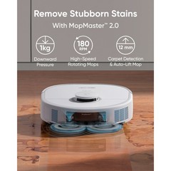 eufy refurbished X10 Pro Omni White Robot Vacuum and Mop Combo All in One Statio
