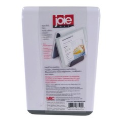 Joie Easel Stand, White with Gray Kitchen Phone/Tablet/Cookbook Holder