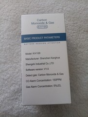 Carbon Monoxide & Gas Detector. Home and Business Safety Devise, Model: KH158