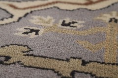 Oushak Oriental Accent Rug 4×6 Hand-knotted Wool Geometric Indian for Any Room