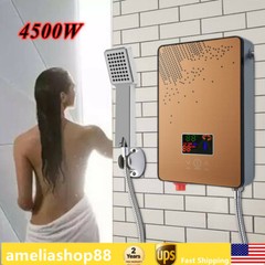 110V Instant Electric Tankless Hot Water Heater On Demand Whole House 4500W New