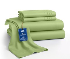 1800 Series 6 Piece Bedsheet Set Extra Soft Deep Pocket Hotel Luxury Bed Sheets