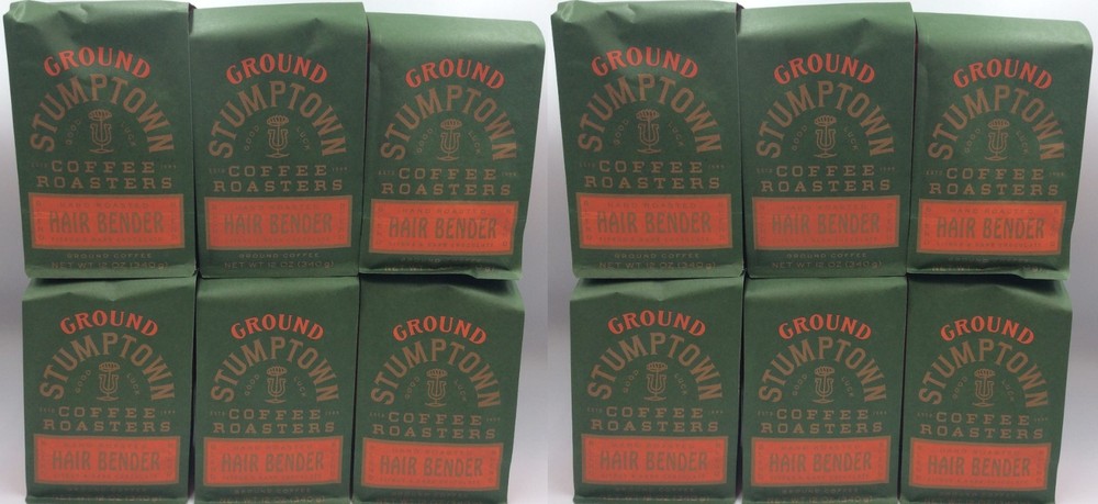 Stumptown Hair Bender Ground Coffee, Citrus and Dark Chocolate, Case of 12 Bags