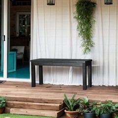 1 PCS 40inch Outdoor Wooden Porch Bench Garden Furniture for Backyard Seat