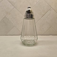Vintage Christofle Meribel Sugar Shaker Muffineer Caster Glass Silver France