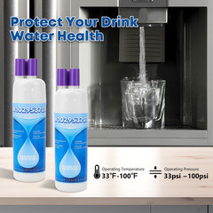 6Pack Replacement Refrigerator water filter 10295370A WHR1RXD1 KAD1RXD1 P8RFWB2L