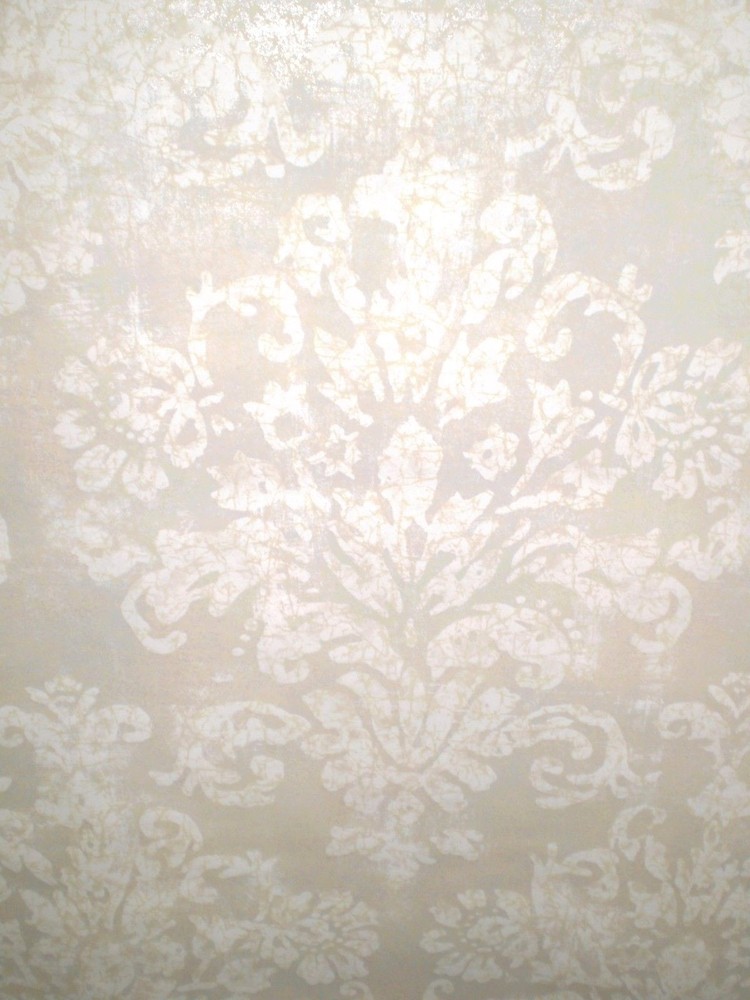 Evelyn Tan, Silver, Gold & Cream Metallic Damask by York 255712