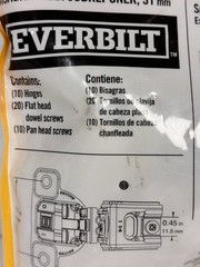 Everbilt 1-1/4 in 31 mm Overlay Frame, Soft Close Cabinet Hinges (10-Pack)