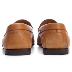 TOD’S Tan Leather Slip-On Driving Shoes Penny Loafers IT 8.5 US 9.5