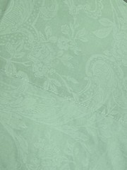 Ralph Lauren KING PILLOWCASE Pillow Avery Green Cotton Damask Vintage 1994 1990s