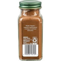 Simply Organic Organic Ground Ceylon Cinnamon, GMO Free 2.08 oz Bottle