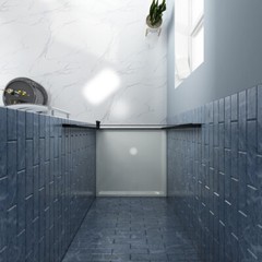 SUNNY SHOWER 26-36″ x72″ Pivot Shower Door Frameless 1/4″ Glass Panel