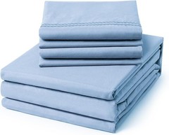 4/6 Piece Soft Microfiber Sheet Set Deep Pocket Bedding Easy Care – ClevaHome