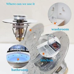 1Pcs Drain Magic Universal Sink Stopper, Instantly Replace Broken Stoppers New
