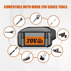 【Upgrade】 6.0Ah 20V Battery for 20V Battery Compatible 20V