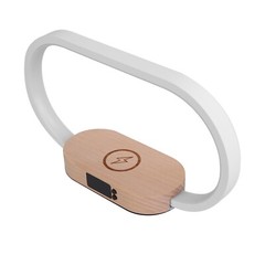 Bedside Lamp w/Wireless Charger Clock USB Charging Port Touch Control Nightstand