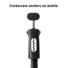 Rabbit Premium Wine Wing Corkscrew Opener 2.36 x 1.97 x 7.68 IN, Black
