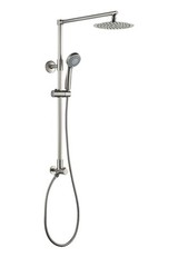 Polaris 3 Rain Shower Set, 3-setting Handheld Shower, Brushed Nickel