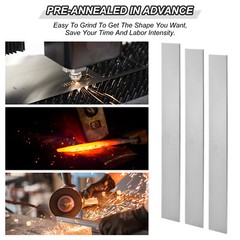 6 Pack Spring Steel 1095 1/8″ x 1-1/2″ x 12″ Steel Flat Bar for Knife Making