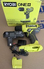 RYOBI ONE+ 18V Cordless 3/8 in. Drill/Driver Kit with 1.5 Ah Battery and Charger