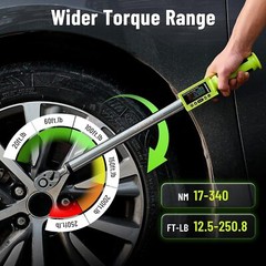1/2″ Digital Torque Wrench 12.5-250.8ft-lb/17-340Nm&±2% Electronic Torque Wrench