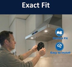 5.5 Inch Carbon Charcoal Filter CFA For SNDOAS GF23 TF23 Range Hood 140x25mm