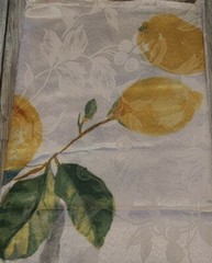 Benson Mills ~ Jacquard Tablecloth ~ 52″ x 70″ ~ Seville Lemons ~ Easy Care