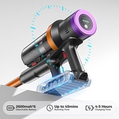 35KPA Cordless Vacuum Cleaner Stick Vacuums Lightweight Anti-tangle Brush Home
