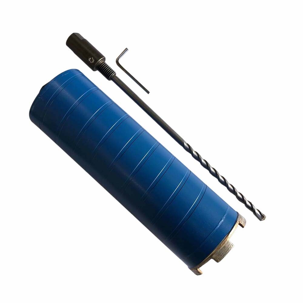 Dry Diamond Core Drill Bit, 9.5″ Drilling Depth, 5/8″-11 Pilot Bit Adapter