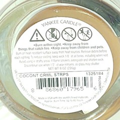 Yankee Candle Girl Scouts Coconut Caramel Stripes Scented candle tumbler 8 oz