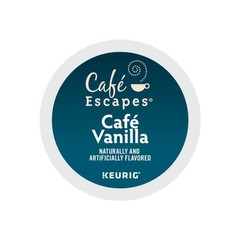 Cafe Escapes Cafe Vanilla, Keurig K-Cup Pod, 96 Count