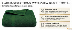 2 Piece – Hotel & Spa Pool Beach Towels 100% Ring Spun Cotton Kashmir Green