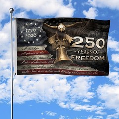 250 Years Anniversary Freedom 4th July Eagle US Flag (24*36 /36*60/ 48*72 Inch)