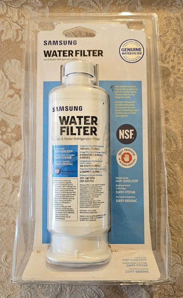 1PACK Genuine Samsung DA97-17376B HAF-QINS/EXP REFRIGERATOR Water Filter US