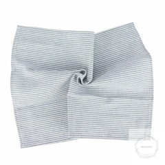 Narrow Striped Cotton Linen Blended Dinner Cloth Napkins Set of 12 (40 x 30 cm)