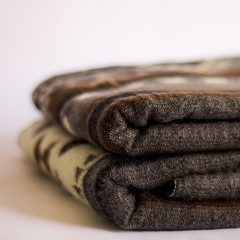 ALPACA WOOL BLANKET THROW XL KING 90×75 REVERSIBLE THICK & WARM HANDMADE ECUADOR