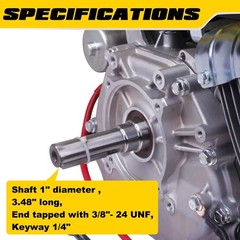 Aceup Energy 18HP 459cc Gas Powered Engine Horizontal Shaft OHV Electric Start