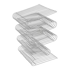 Modern Silver Side Table, Iron Silver Side Table, M-shaped Side Table Decoration