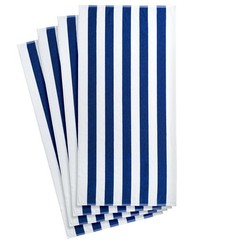 Cabana Stripe Beach Towels, 4 Pack, 58 in x 28 in, Blue