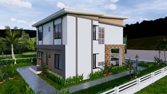 House Plans 9×11 Meter 30×36 Feet 4 Beds 3 Baths Shed Roof PDF (A4 Hard Copy)