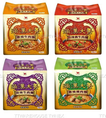 (各3包/共12包) NEW TAIWAN UNI-PRESIDENT INSTANT NOODLE 統一 滿漢大餐 蔥燒/珍味牛肉麵/麻辣鍋牛肉麵/蔥燒豬肉麵