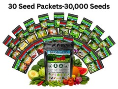 20-50 Variety Heirloom Vegetable Herb Seeds Kit 10000-50000 Bulk Garden Seed Lot