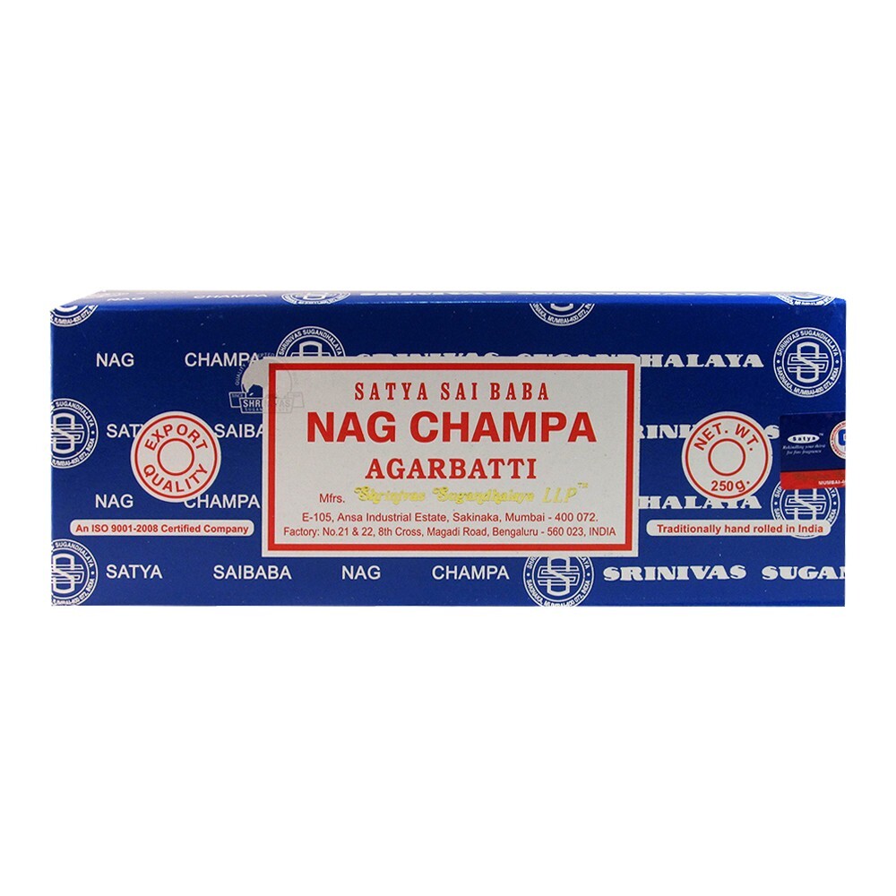 Satya Sai Baba Nag Champa 250gm Box Agarbatti Incense Sticks Hand Rolled
