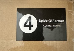 Spider Farmer 4″ Refillable Air Carbon Filter Odor Control for Inline Fan