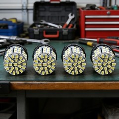 3157 3057 3457 4157 LED Bulbs 4 Pack 64 SMD 6000K White for Turn Signal Lights