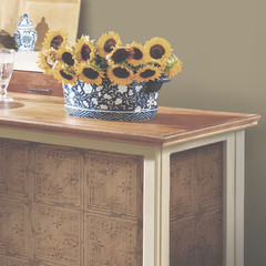 Copper Tin Tile Peel and Stick Wallpaper: Modern Metallic Accent for Any Room