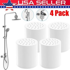 4 Pack 20 Stage Shower Filter Replacement Cartridge Shower Filter for Hard Water