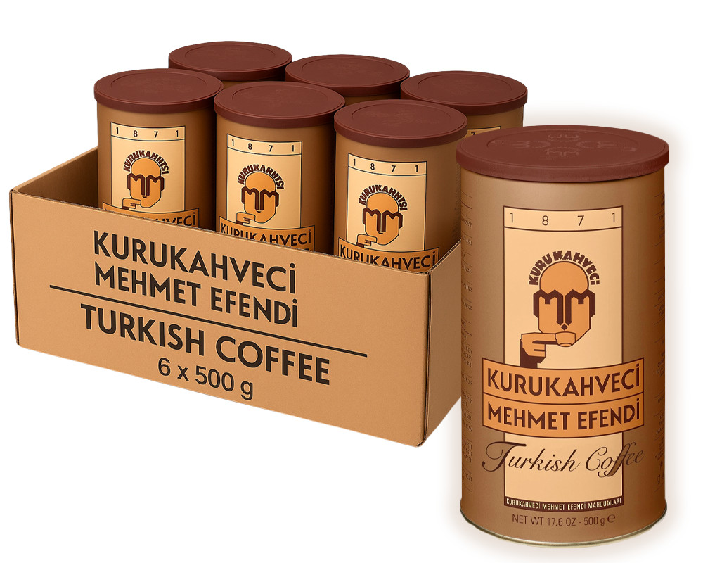 Kurukahveci Mehmet Efendi Turkish Coffee 500g – 6 Pack Case Wholesale